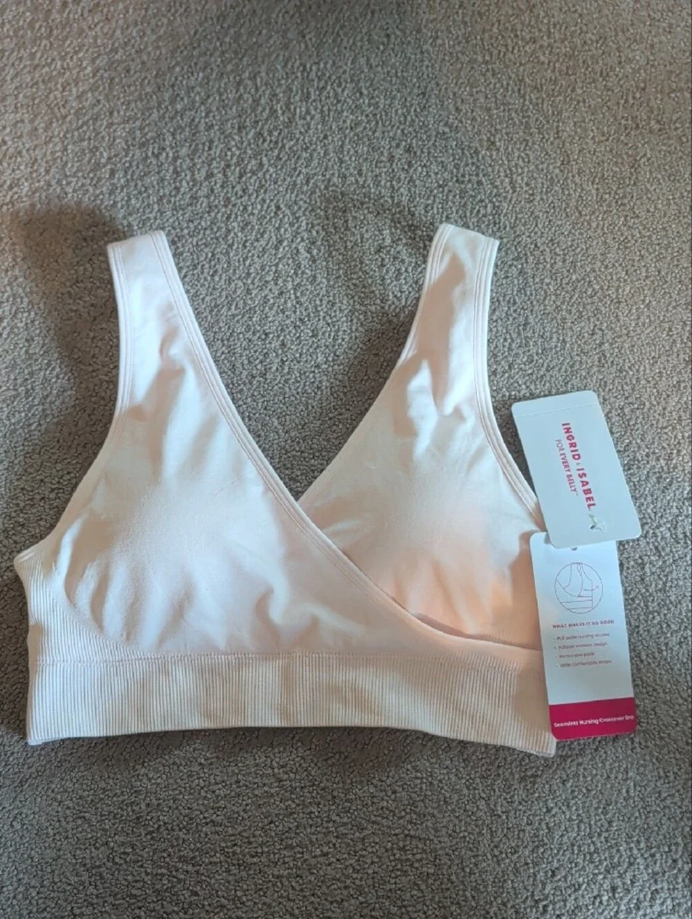 Ingrid & Isabel For Every Belly Women's Maternity & Nursing Seamless Bra
